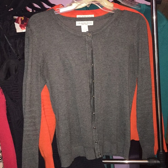 4 Cardigans for Sale (Orange, Green, Gray, Brown) - Picture 4 of 6